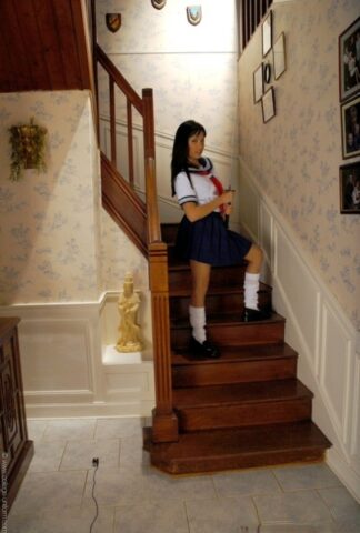 96010705_025_42ed College Uniform performed by Lily Nude Porn Pics