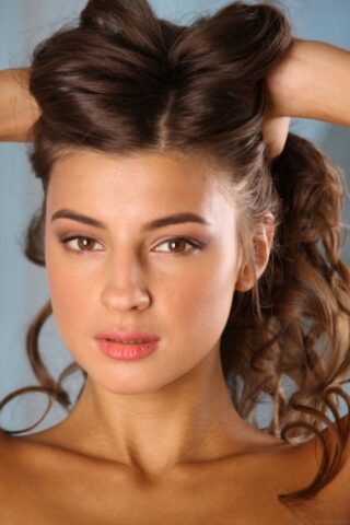 26152228_086_2977 Glamorous teen babe Melena A strips naked & displays her hot tanned body