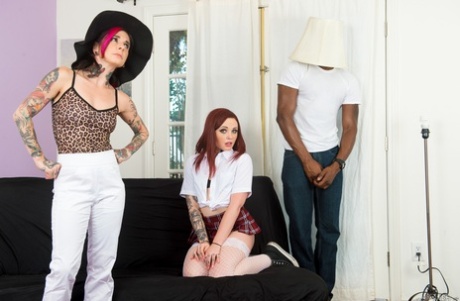 63126483_005_5c93 Tattooed schoolgirl with red hair Chloe Carter gets on top a BBC