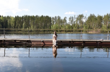 75893059_032_e62c Glamorous teen Pala strips to show her very skinny body by the lake